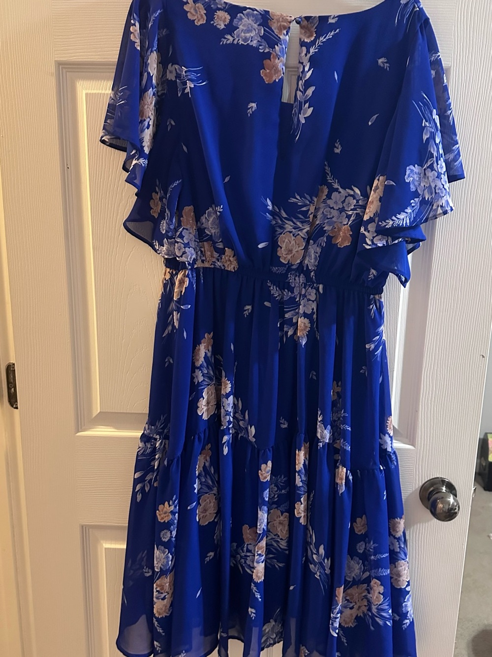 Torrid Cobalt Blue Floral Dress - Picture 2 of 4